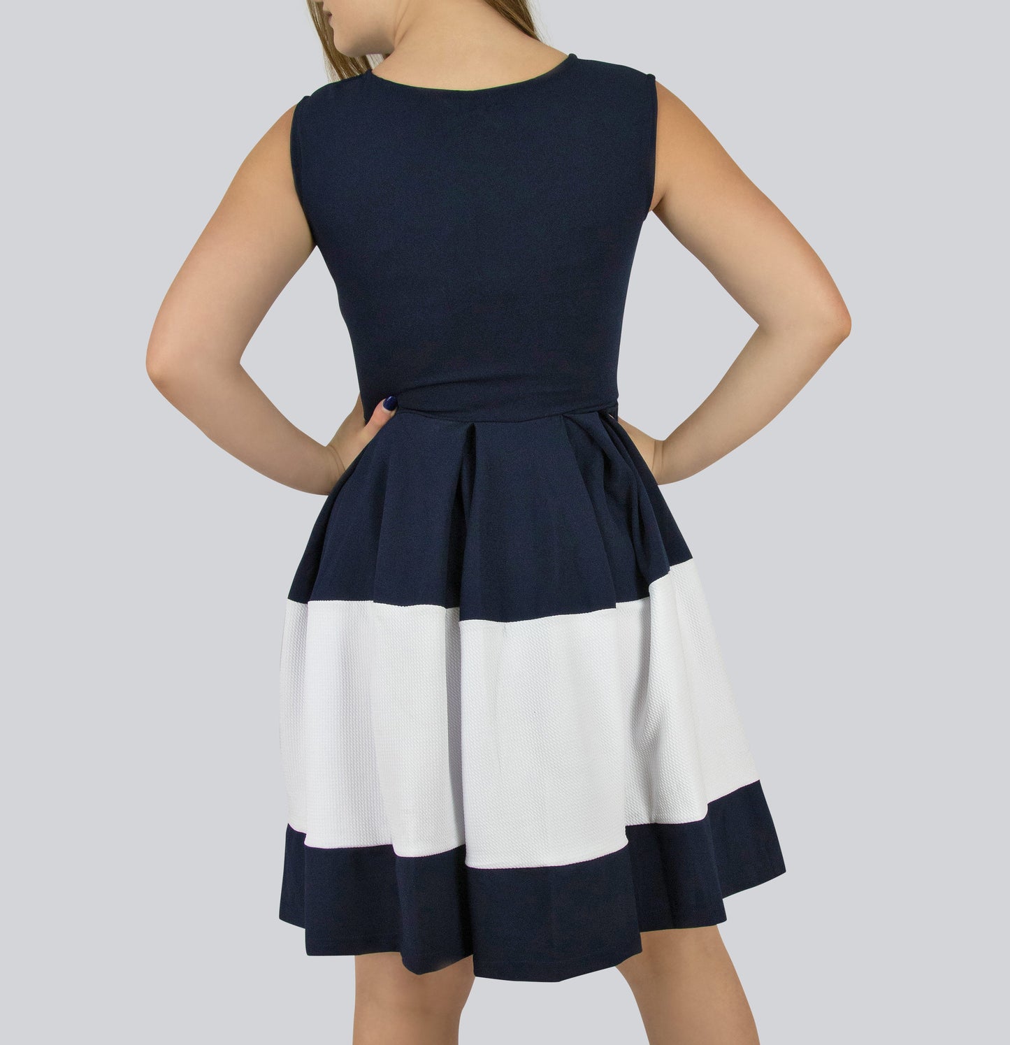 Kiss Pleated Skater Dress