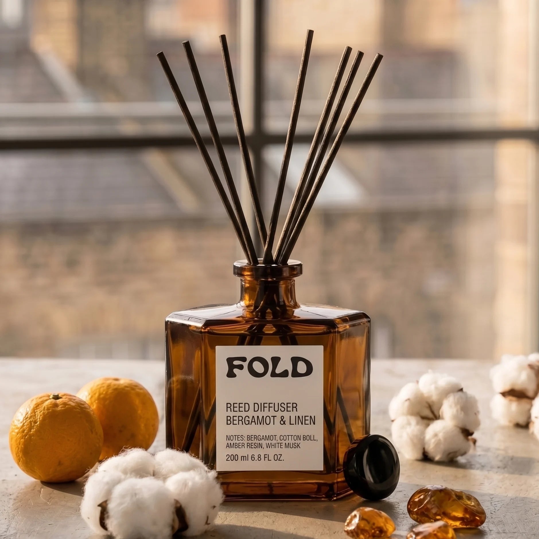 fold Reed Diffuser - Bergamot & Linen